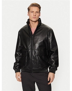 Куртка из искусственной кожи прямого кроя Bono2511 50530772, черный Hugo