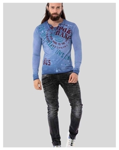 Функциональный лонгслив, синий Cipo&baxx