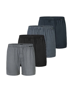 Трусы боксеры, цвет grau/schwarz/blau Schiesser