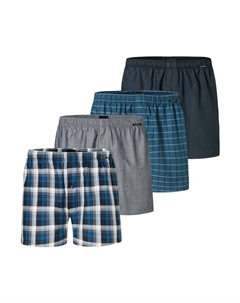 Трусы боксеры, цвет grau/blau/dunkelblau Schiesser