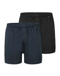 Трусы боксеры, цвет schwarz/dunkelblau Schiesser