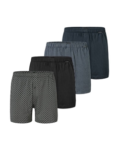Трусы боксеры, цвет blau/schwarz/grau Schiesser