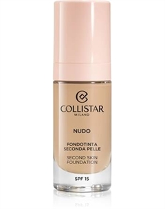 Осветляющая увлажняющая основа с разглаживающим эффектом NUDO Second Skin Foundation SPF 15, 2N Beige 30 ml Collistar