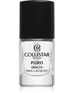 Долговечный лак для ногтей Puro Long-Lasting Nail Lacquer, 301 Cristallo Puro 10 ml Collistar