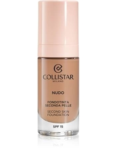 Осветляющая увлажняющая основа с разглаживающим эффектом NUDO Second Skin Foundation SPF 15, 5N Ambra 30 ml Collistar