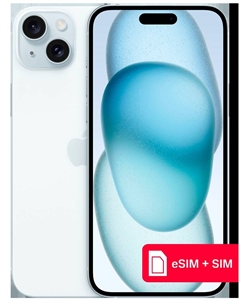 Смартфон Apple iPhone 15 Plus 128Gb eSIM + SIM Голубой