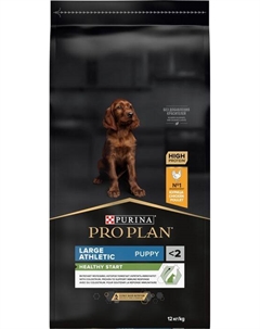Сухой корм ® Healthy Start для щенков крупных пород с атлетическим телосложением, с высоким содержанием курицы (12 кг) Purina pro plan