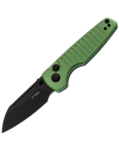 Складной нож Parakeet, сталь Nitro-V, рукоять зелёный алюминий Kizer