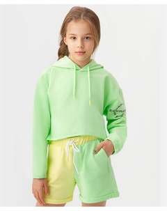 Толстовка оверсайз с капюшоном Button blue