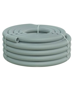 Труба гофрированная лёгкая 20140HFR-UF ПНД-FRUF, с зондом, без галогена, трудногорючая, атмосферостойкая,цвет серый, диам. 40мм (20м) Ecoplast