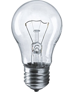 Лампа накаливания NI-A-75-230-E27-CL (уп/10шт), 75Вт, 230В, E27, 50х97мм, груша, прозрачная (94301) Navigator
