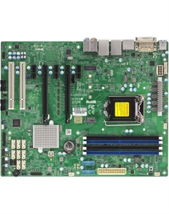 Материнская плата ATX MBD-X11SAE-B (LGA1151, C236, 4*DDR4, 8*SATA3, M.2, 7*PCIE, 2*Glan, DVI-D, DP, HDMI, 2*COM, 2*USB 3.1, 6*USB 3.0, 8*US Supermicro