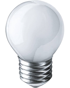 Лампа накаливания NI-C-60-230-E27-FR (уп/10шт), 60Вт, 230В, E27, 45х70мм, шар, матовая (94313) Navigator