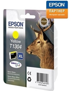 Картридж C13T13044010/C13T13044012 для Stylus Office BX625FWD/PX660/SX525WD/ WF-7525/B42WD жёлтый 765 стр Epson