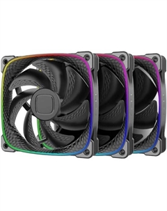 Вентилятор для корпуса Squama 2503B 120x120x25 mm, 2000rpm, 69,11CFM, 29dBA, 4-pin, 3-Pack Geometric future