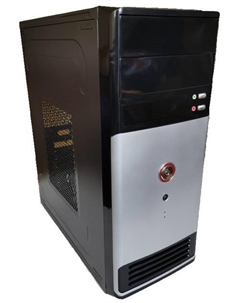 Корпус ATX 2817B черный, БП 420W, (2хUSB2.0, audio) Delux