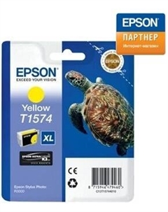 Картридж C13T15744010 для принтера Stylus Photo R3000 жёлтый Epson