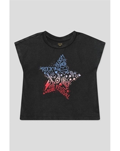 Футболка хлопковая с принтом Ovs