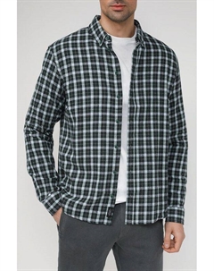 Хлопковая рубашка в клетку Blend