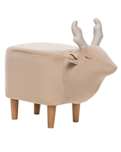 Пуф Leset Maral велюр 33 х 70 х 57 см бежевый/белый Нет марки