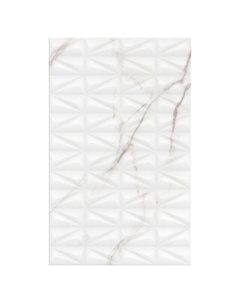 Настенная плитка 25х40 см белая мозаика Unitile