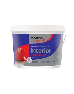 Краска для стен и потолков латексная ColorLine, супербелая, 6,5 кг Лакра