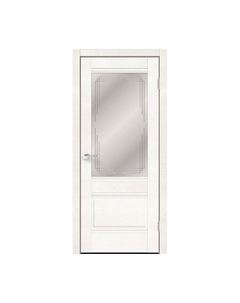 Дверь межкомнатная со стеклом Velldoris Alto 700х2000 мм дуб пломбир брашированный Vektor