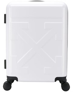 Off white чемодан на колесах один размер белый Off-white