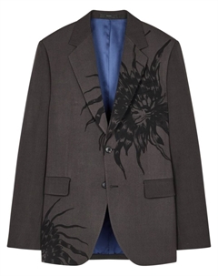 Шерстяной пиджак цвета чертополоха, серый Paul smith