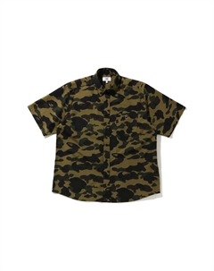 Рубашка серии Ape Head для мужчин, зеленый A bathing ape®