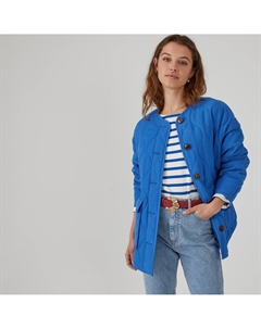 Куртка стеганая легкая на пуговицах синий Laredoute