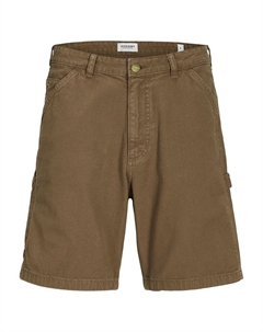 Джинсовые шорты в стиле карпентер каштановый Laredoute