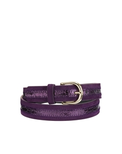 Ремень из двух материалов фиолетовый Laredoute