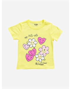 Футболка с коротким рукавом для девочки, Желтый Batik