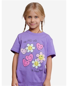 Футболка с коротким рукавом для девочки, Фиолетовый Batik