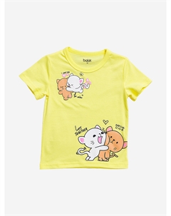Футболка с коротким рукавом для девочки, Желтый Batik