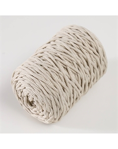 Шнур для вязания 100% полиэфир 3мм 100м/200±20гр (02-молочный) Softino