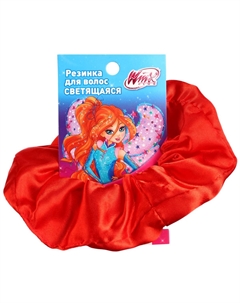 Резинка для волос светящиеся, атласная, винкс Winx