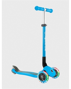 Самокат PRIMO FOLDABLE LIGHTS, голубой Globber