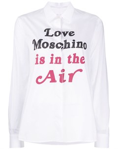 Love moschino рубашка с логотипом 44 белый Love moschino