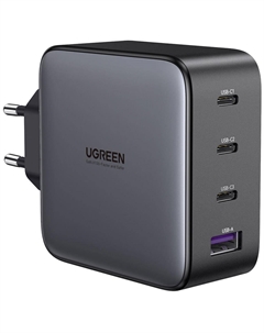 Зарядное устройство Ugreen GaN Tech Fast Charger (USB, USB Type-C), чёрный