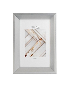 Фоторамка МИРАМ 100х150мм серебро пластик Нет марки