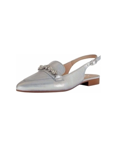 Кожаные балетки, серебряный Gabor