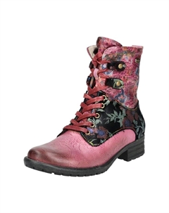 Ботильоны из кожи/текстиля, фиолетовый Laura vita®