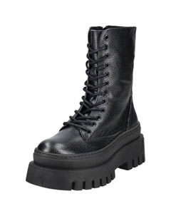 Кожаные ботильоны, черный Steve madden