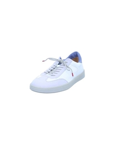 Женские кеды Turna кожаные на шнуровке, бело-бежевый Think