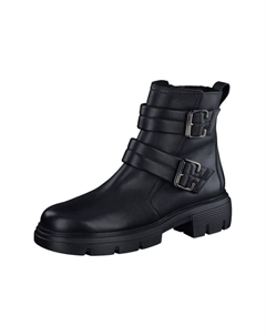 Байкерские ботинки с пряжкой на блочном каблуке, черный Paul green