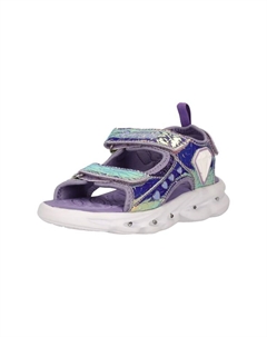 Сандалии Клематис с мигающими огнями на подошве, фиолетовый Zigzag