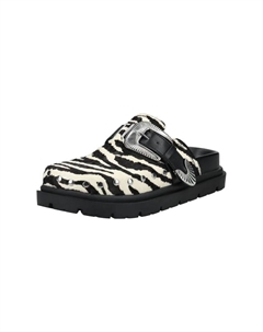 Кожаные мюли, цвет zebra Steve madden