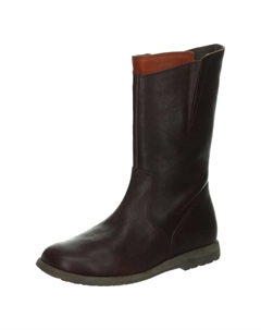 Женские сапоги из кожи наппа, эспрессо Think